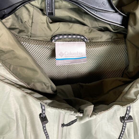 Columbia Women's Lillian Ridge Shell Waterproof Rain Jacket Sage Small - Picture 4 of 11